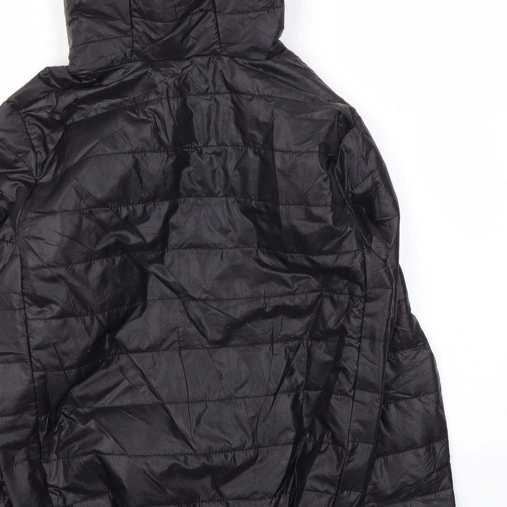 Preworn Boys Black   Basic Coat Coat Size S