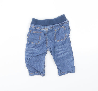 George Boys Blue   Capri Leggings Size 3-6 Months