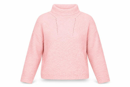 Womens UK Size S Papaya Pink Pullover Jumper