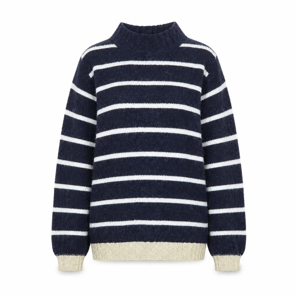Next Womens Blue Striped  Pullover Jumper Size XS