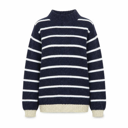 Next Womens Blue Striped  Pullover Jumper Size XS