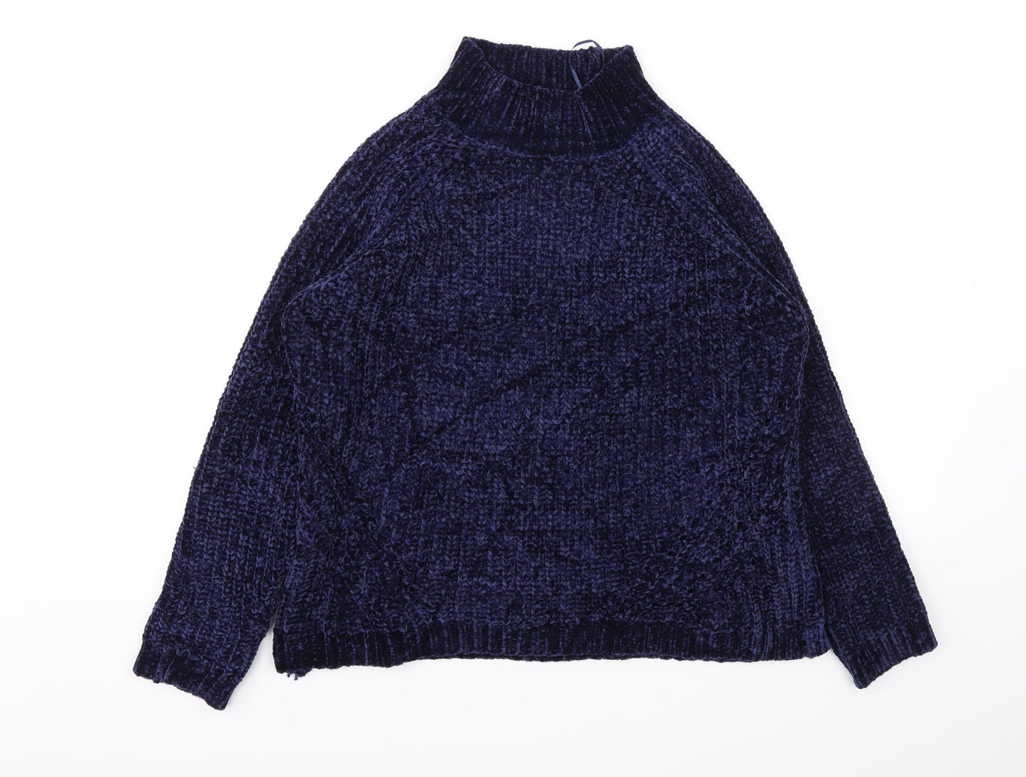 Womens UK Size 14 M&Co Blue Pullover Jumper