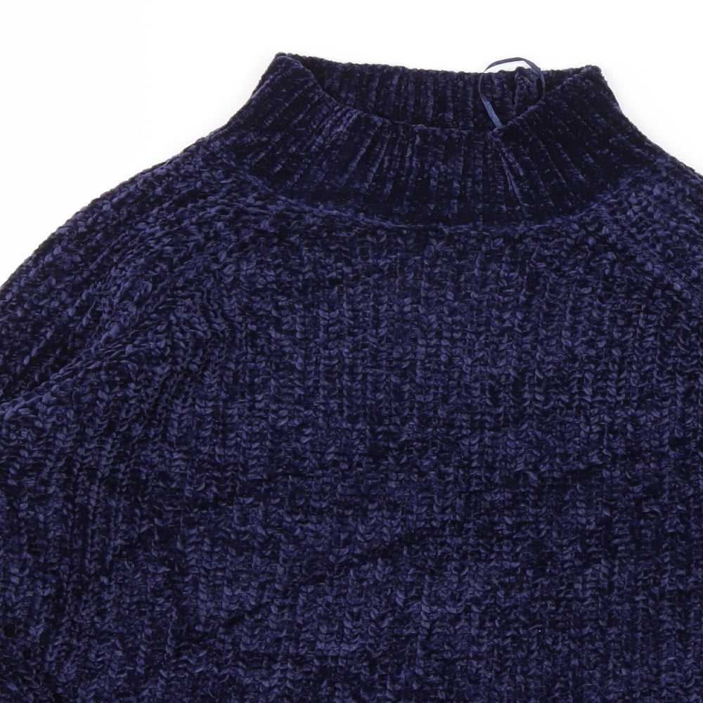 Womens UK Size 14 M&Co Blue Pullover Jumper