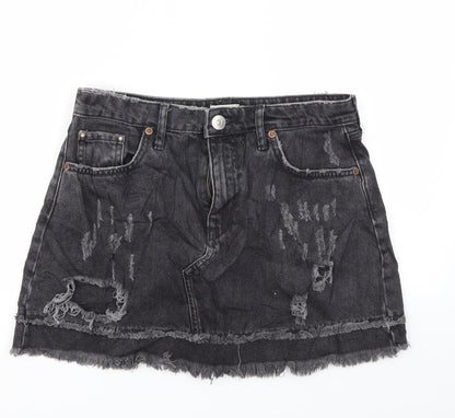 River Island Womens Black   A-Line Skirt Size 10