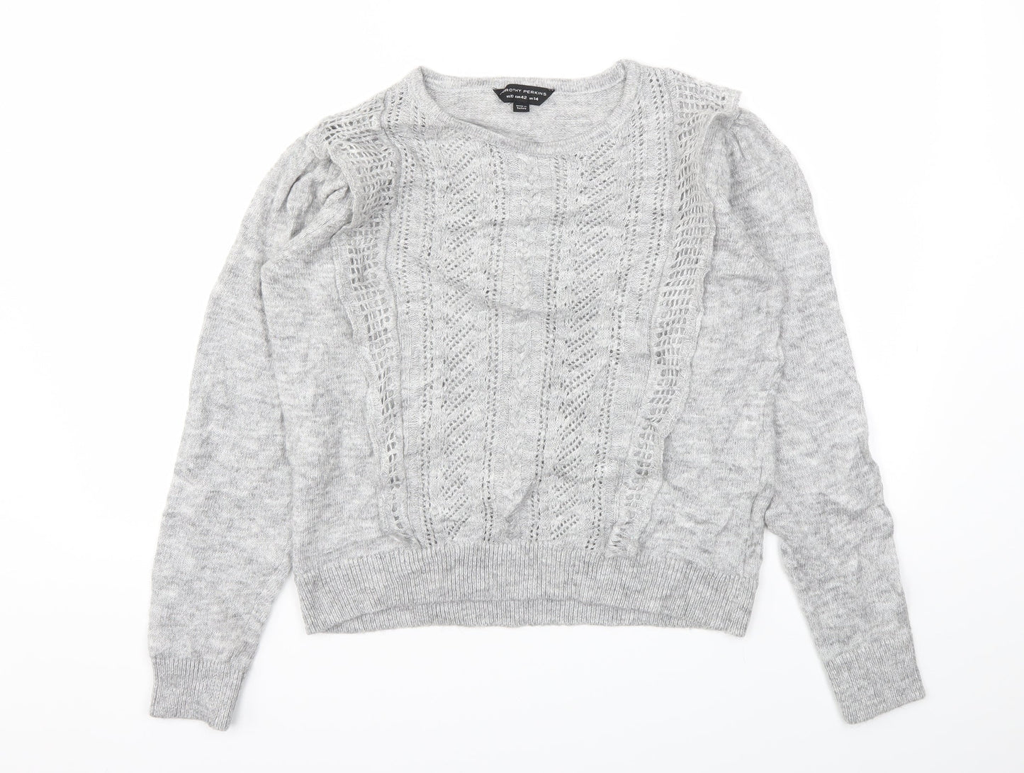 Dorothy Perkins Womens Grey   Pullover Jumper Size 14