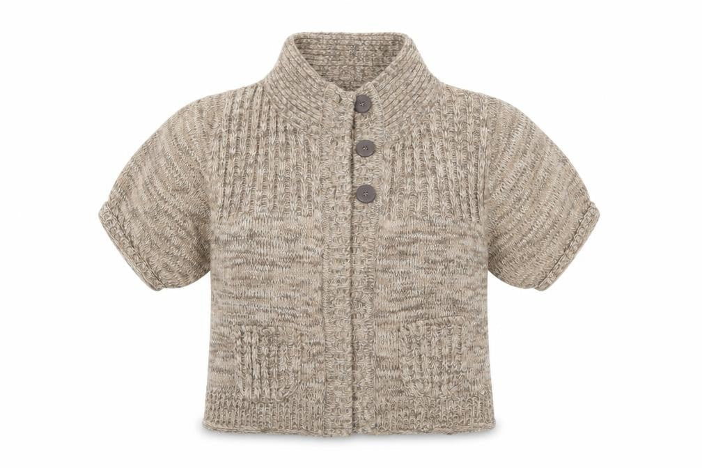Womens UK Size L Ellie Louise Brown Cardigan Jumper