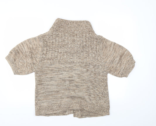 Womens UK Size L Ellie Louise Brown Cardigan Jumper