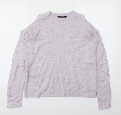Womens UK Size 8 Dorothy Perkins Purple Basic T-Shirt