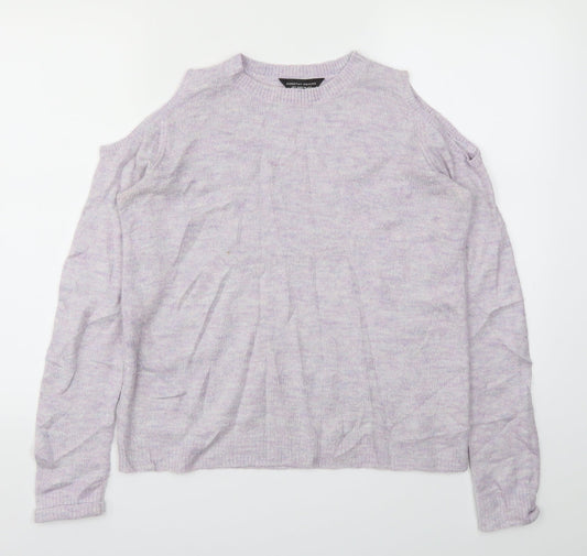 Womens UK Size 8 Dorothy Perkins Purple Basic T-Shirt