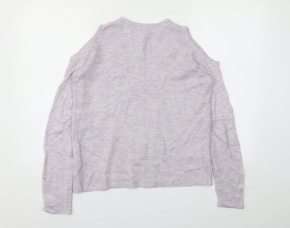 Womens UK Size 8 Dorothy Perkins Purple Basic T-Shirt
