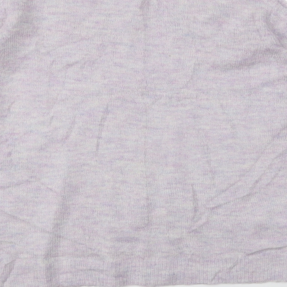 Womens UK Size 8 Dorothy Perkins Purple Basic T-Shirt