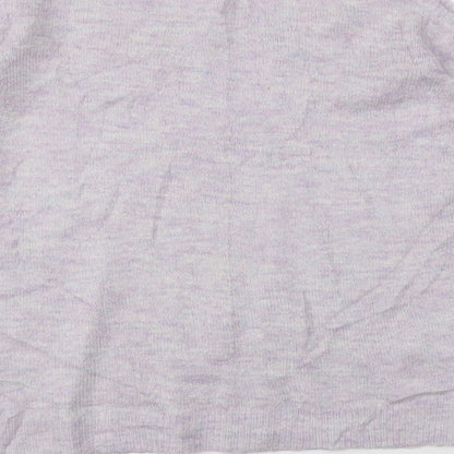 Womens UK Size 8 Dorothy Perkins Purple Basic T-Shirt