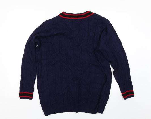 B. You  Womens Blue  Knit Pullover Jumper Size 16