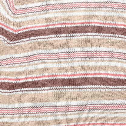 C.M.D Womens Brown Striped Knit Cardigan Jumper Size M