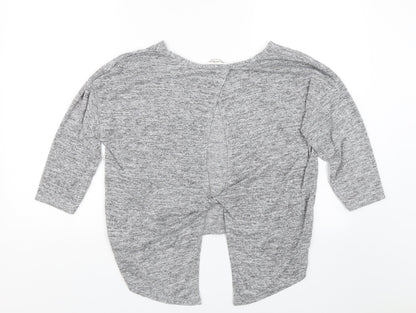 Miss Selfridge Womens Grey   Basic T-Shirt Size 12