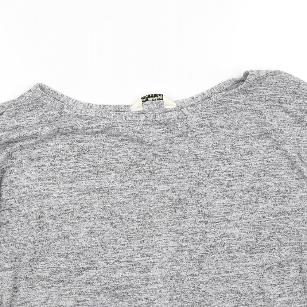 Miss Selfridge Womens Grey   Basic T-Shirt Size 12