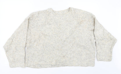 Womens UK Size S Topshop Beige Pullover Jumper