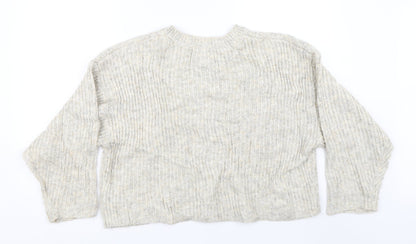 Womens UK Size S Topshop Beige Pullover Jumper