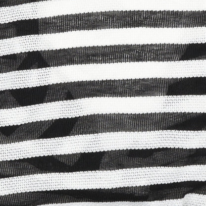 George Womens Black Striped Knit Cardigan Jumper Size 12