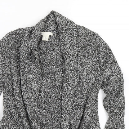 Womens UK Size XS H&M Black Cardigan Jumper