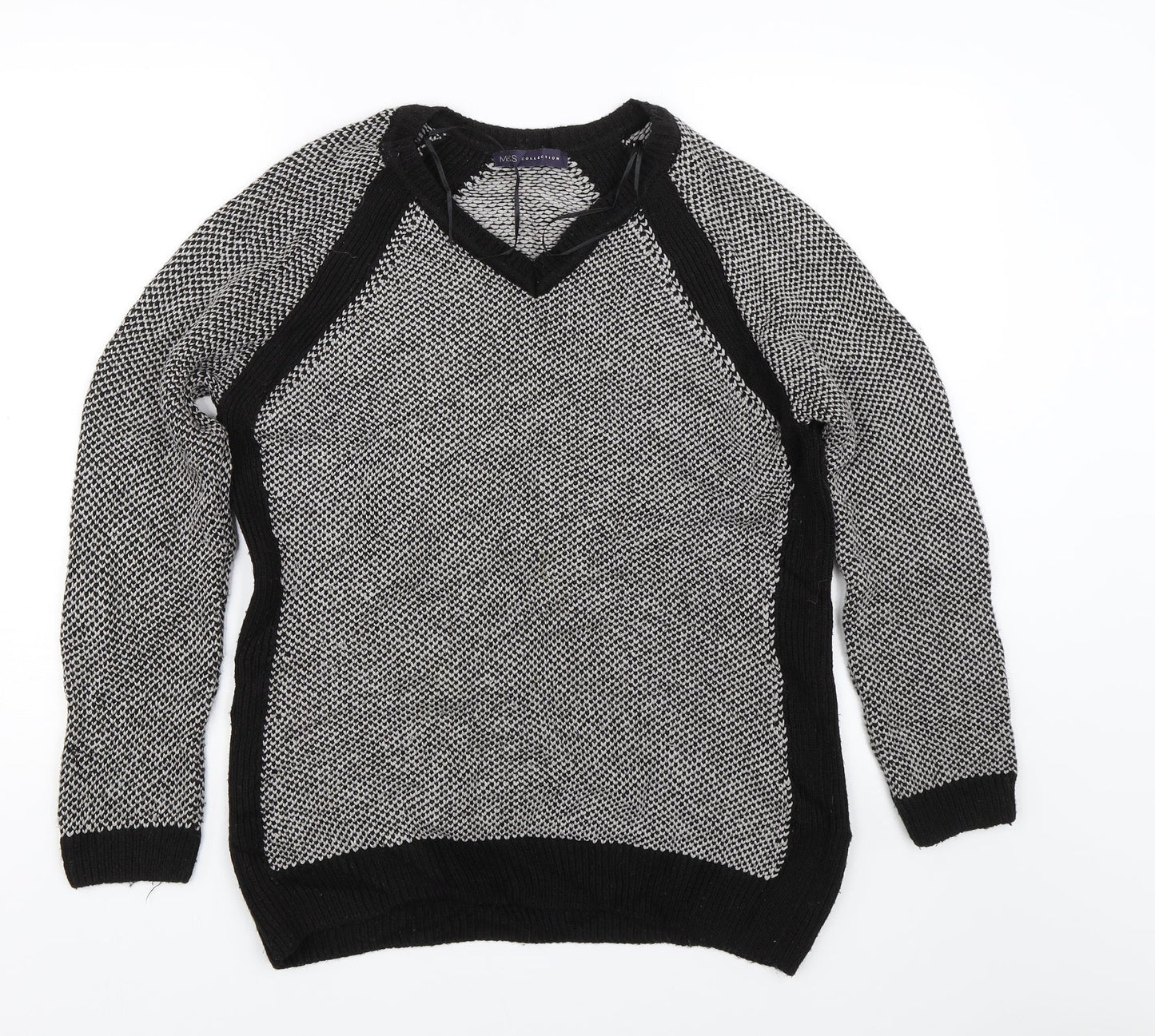 Womens UK Size 14 M&S Grey Pullover Jumper