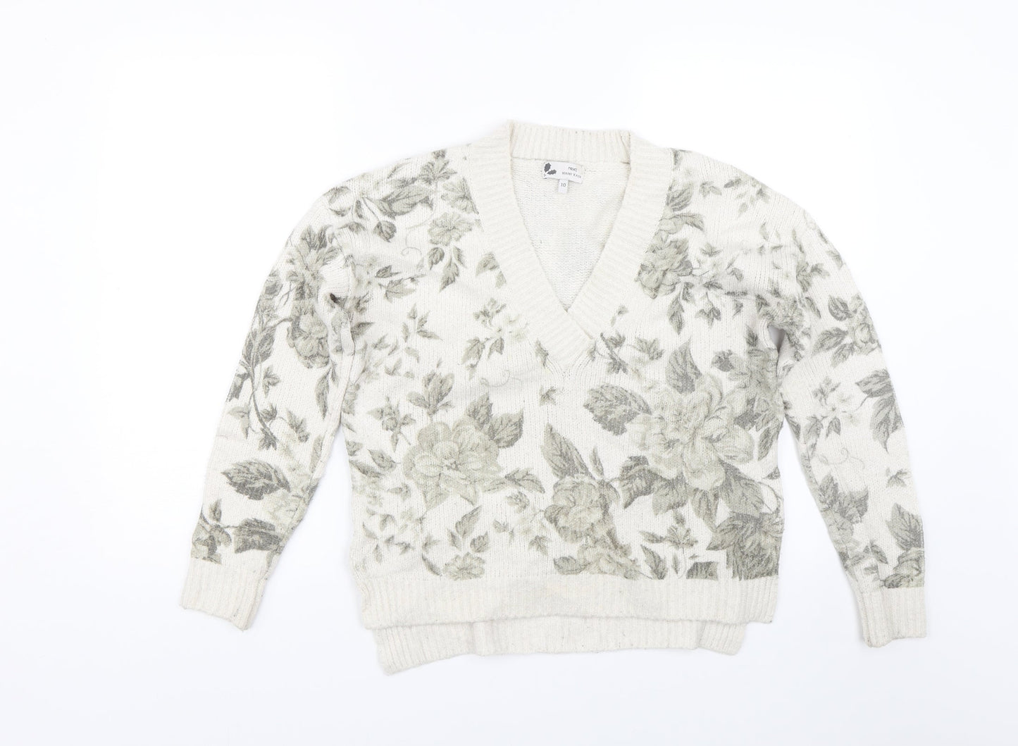 Womens UK Size 10 NEXT Beige Pullover Jumper