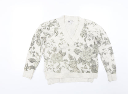 Womens UK Size 10 NEXT Beige Pullover Jumper