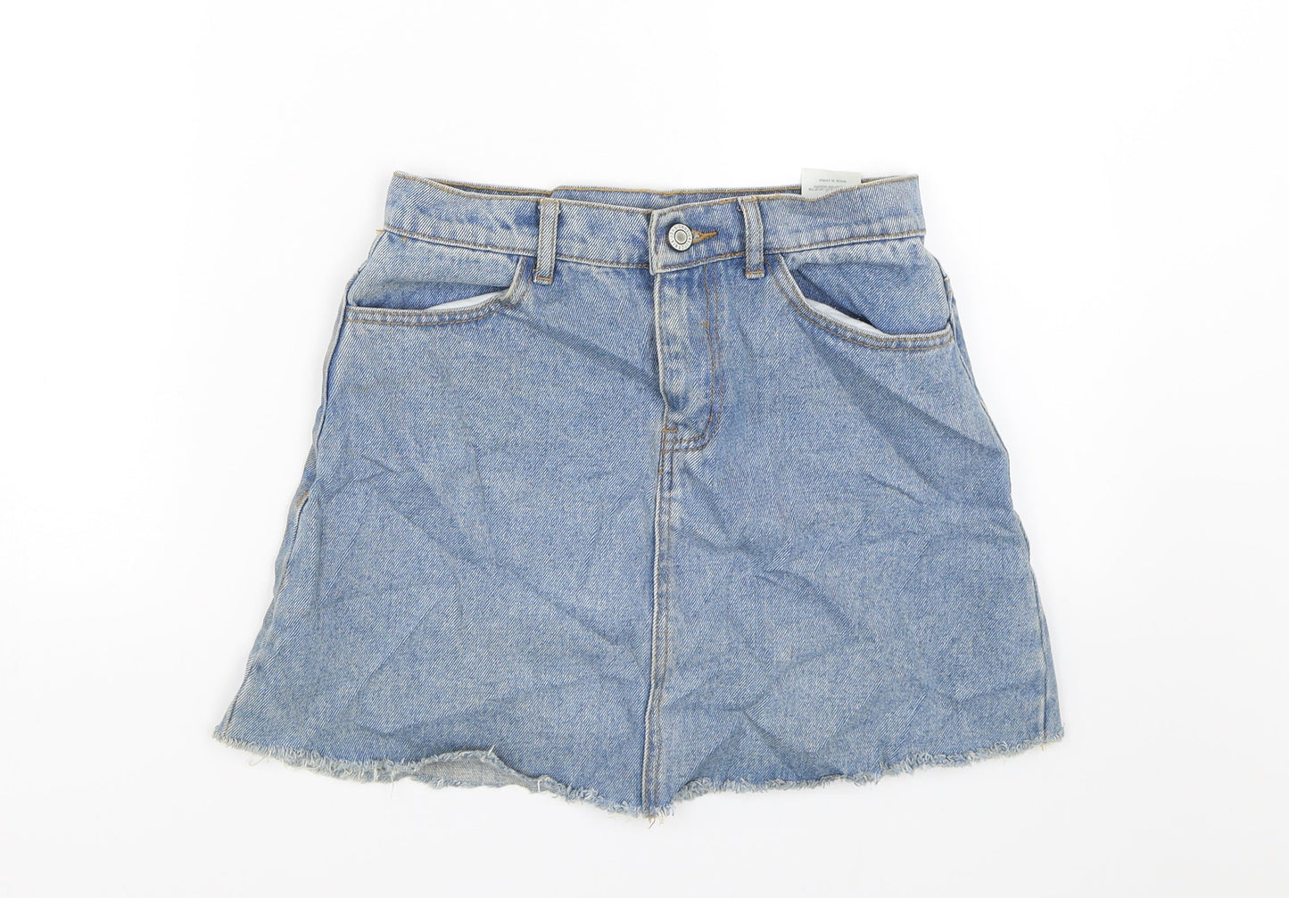 John California Womens Blue  Denim Skater Skirt Size S  - Summer
