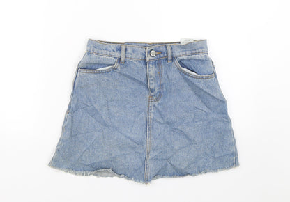 John California Womens Blue  Denim Skater Skirt Size S  - Summer