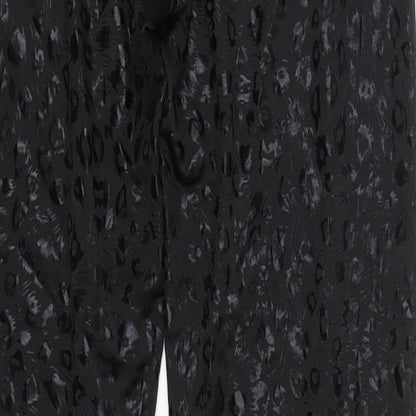 6126 Womens Black Animal Print  Capri Leggings Size XS L27 in