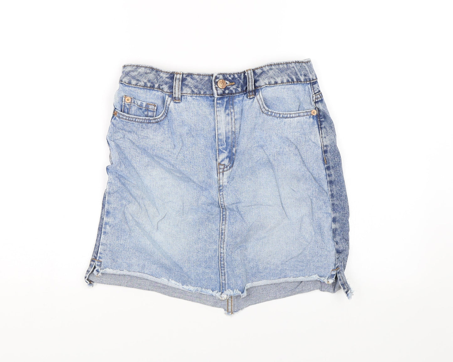 New Look Womens Blue  Denim Bandage Skirt Size 8