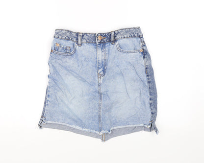 New Look Womens Blue  Denim Bandage Skirt Size 8