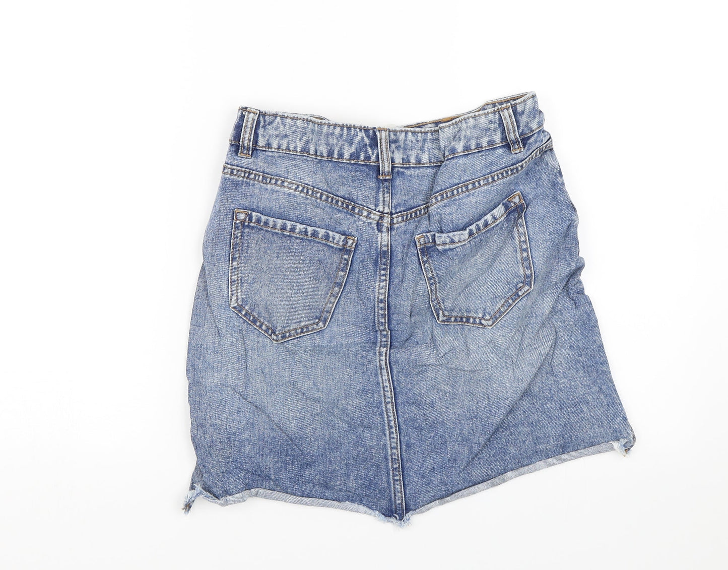 New Look Womens Blue  Denim Bandage Skirt Size 8