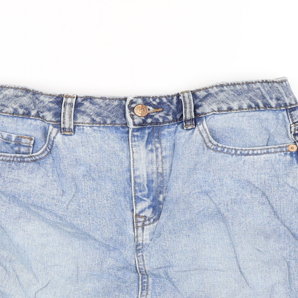 New Look Womens Blue  Denim Bandage Skirt Size 8