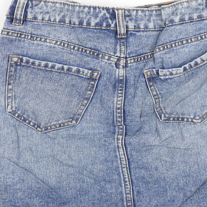 New Look Womens Blue  Denim Bandage Skirt Size 8