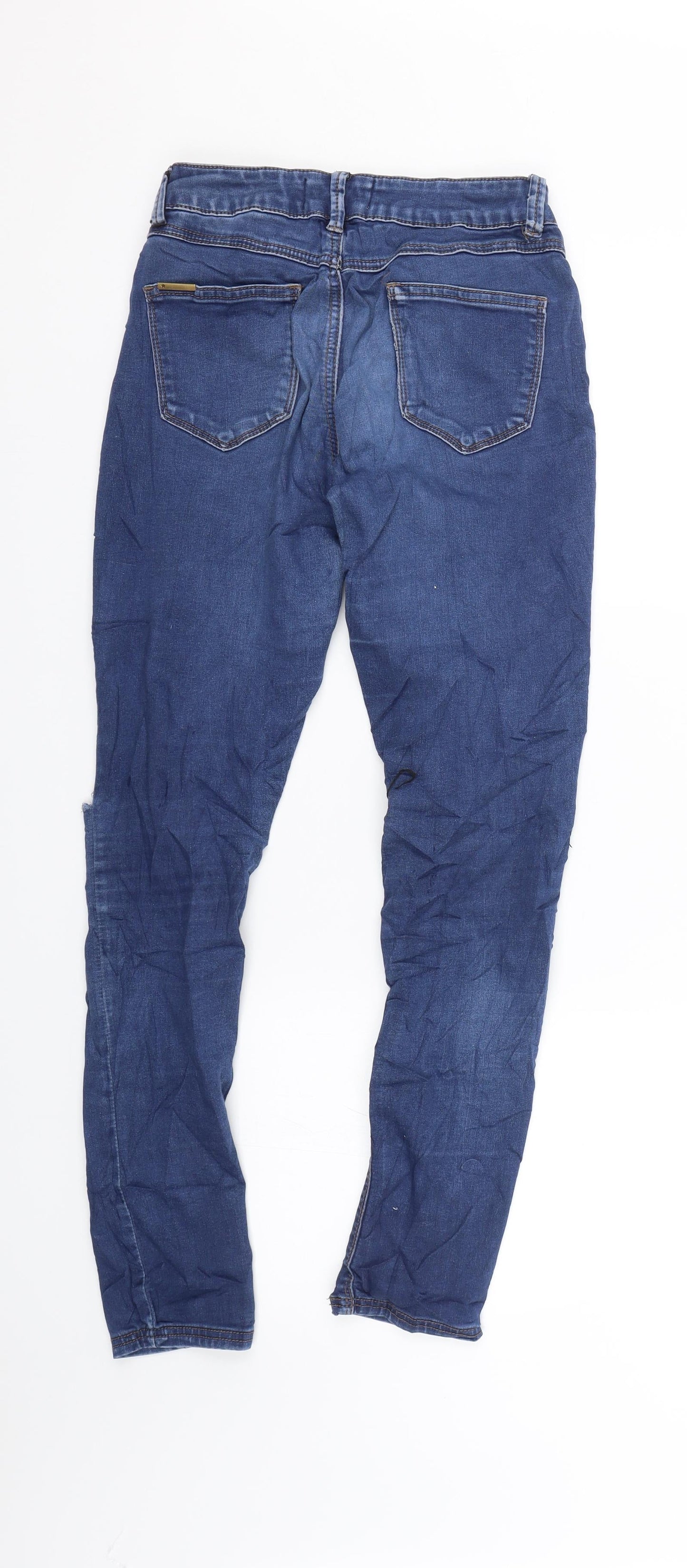 New Look Girls Blue  Denim Skinny Jeans Size 13 Years - Distressed