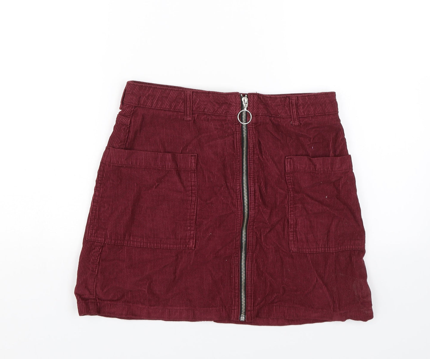 Womens UK Size 10 Topshop Straight & Pencil Corduroy Skirt