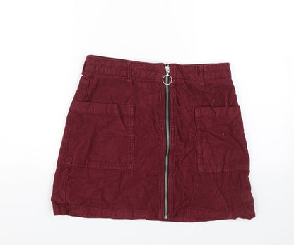 Womens UK Size 10 Topshop Straight & Pencil Corduroy Skirt