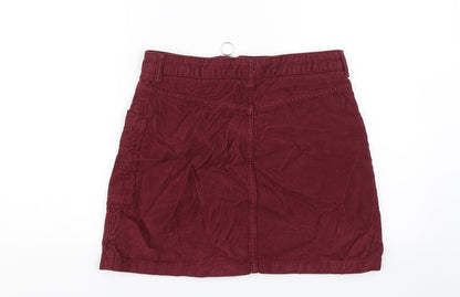 Womens UK Size 10 Topshop Straight & Pencil Corduroy Skirt