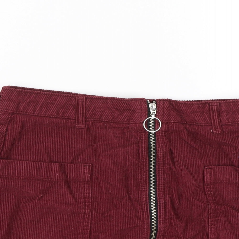 Womens UK Size 10 Topshop Straight & Pencil Corduroy Skirt