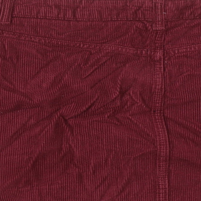 Womens UK Size 10 Topshop Straight & Pencil Corduroy Skirt