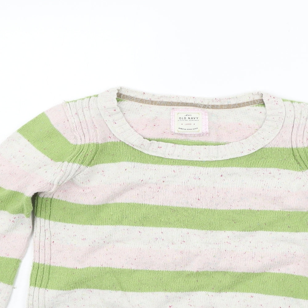 Womens UK Size L Old Navy Green Pullover Jumper