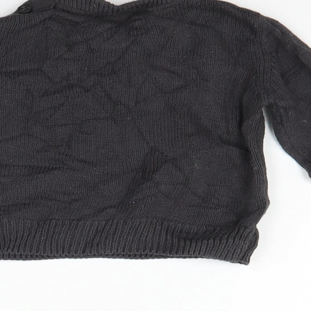 F&F Girls Grey Geometric  Pullover Jumper Size 3-6 Months