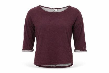 Womens UK Size M Divided Purple Pullover Jumper