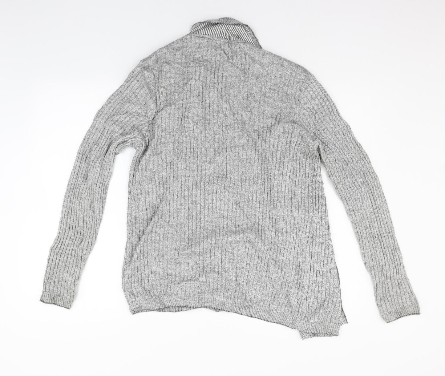 Womens UK Size L Cedar Wood State Grey Cardigan Jumper