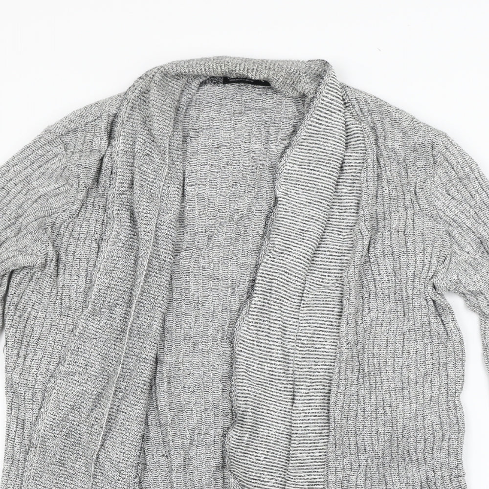 Womens UK Size L Cedar Wood State Grey Cardigan Jumper