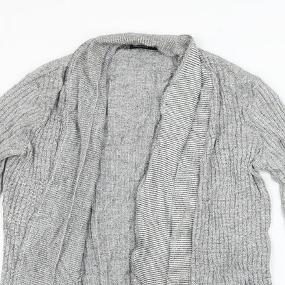 Womens UK Size L Cedar Wood State Grey Cardigan Jumper