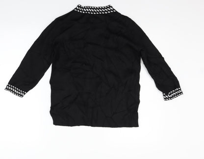 Womens UK Size 8 Papaya Black Pullover Jumper