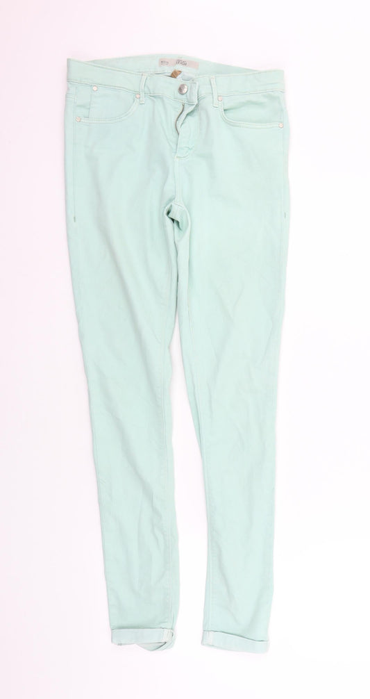 Topshop Womens Green   Trousers  Size 32 in L34 in