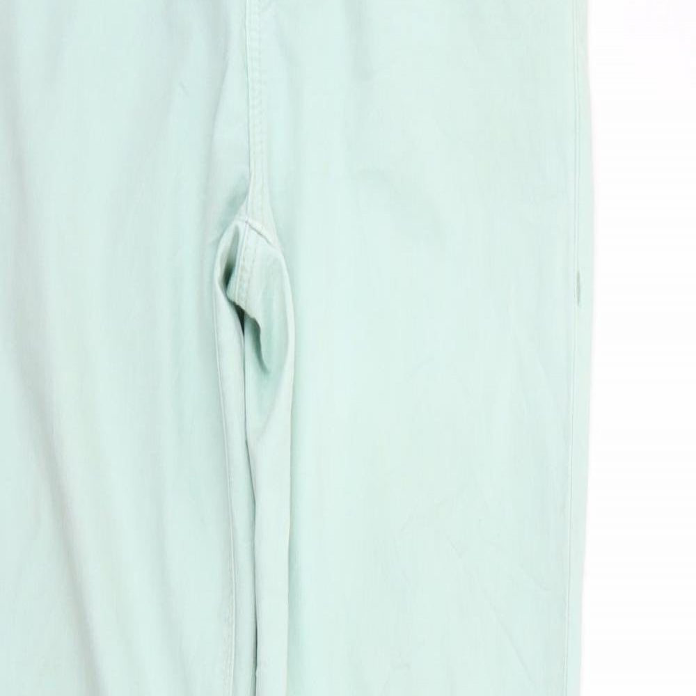 Womens UK Size 32 in Topshop Regular Fit  Green Trousers